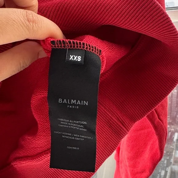 Balmain Red Men's Sweater